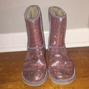 Sequined Pink/Purple Uggs